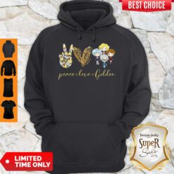 Funny Peace Love Golden Hoodie