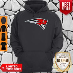 Official New England Patriots Tampa Bay Buccaneers Logo Hoodie