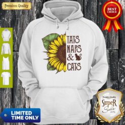 Top Sunflower Tats Naps And Cats Hoodie