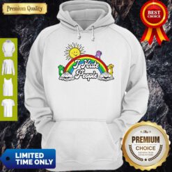 Awesome Sun And Rainbow I Hate People Hoodie