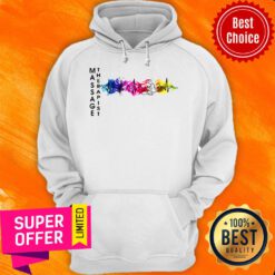Awesome Massage Therapist Colorful Heartbeat Hoodie