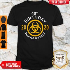 Official 40th Birthday 2020 Quarantined Shirt