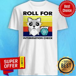 Awesome Roll For Intimidation Check Shirt