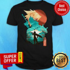 Top Final Fantasy Battle Silhouette Shirt