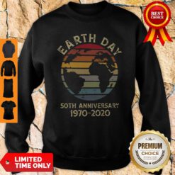 Official Retro Earth Day 50th Anniversary 1970 Retro Sunset Sweatshirt