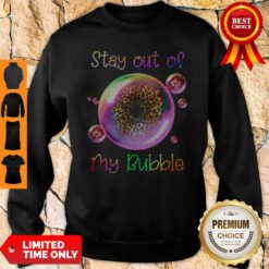 Official Leopard Sunflower Stay Out Of My Bubble Sweatshirt