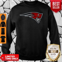Official New England Patriots Tampa Bay Buccaneers Logo Sweatshirt