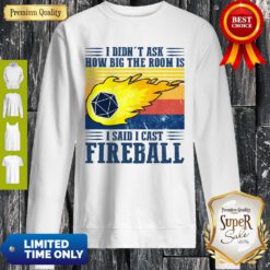 Awesome I Didn’t Ask How Big The Room Is I Said I Cast Fireball Sunset Sweatshirt