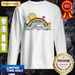 Awesome Sun And Rainbow I Hate People Sweatshirt