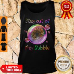 Official Leopard Sunflower Stay Out Of My Bubble Tank Top