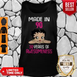 Premium Made In 90 30 Years Of Awesomeness Betty Boop Tank Top