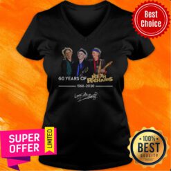 Funny 60 Years Of Keith Richards 1960 2020 Signature V-neck
