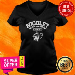 Top Nicolet High School Alumni V-neck