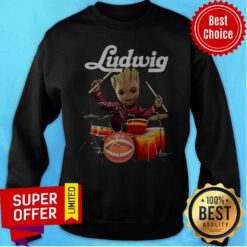 Awesome Baby Groot Ludwig Drums Sweatshirt