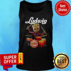 Awesome Baby Groot Ludwig Drums Tank Top