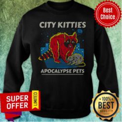 Awesome City Kitties Apocalypse Pets Sweatshirt
