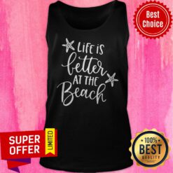 Awesome Life Is Letter At Beach Tank Top
