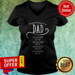 Awesome My Greatest Blessings Call Me Dad V-neck