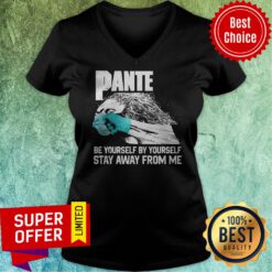 Awesome Social Distancing Be Yourself By Yourself Stay Away From Me Pantera Covid V-neck