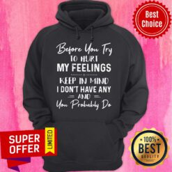 Before You Try To Hurt My Feelings Keep In Mind I Don't Have Any And You Probably Do Hoodie