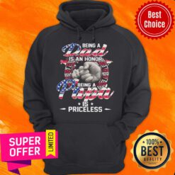 Funny Being A Dad Is An Honor Being A Papa Is Priceless Hoodie