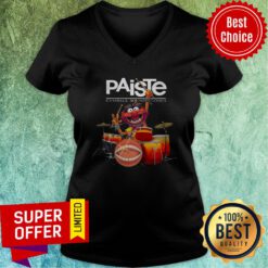Funny The Muppet Drum Paiste Cymbals Sound Gongs V-neck