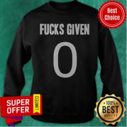 Funny Zero Fucks Given Sweatshirt