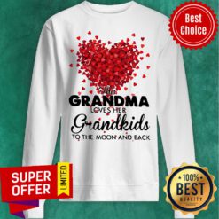 Hearts This Grandma Loves Her Grandkids The Moon And Back Sweatshirt