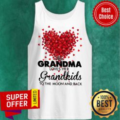 Hearts This Grandma Loves Her Grandkids The Moon And Back Tank Top