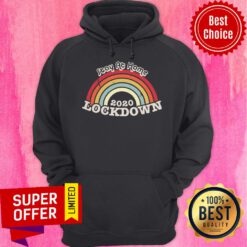 Rainbow Globally Lockdown 2020 Pandemics Stay At Home Hoodie