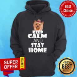 Awesome Dog Keep Calm And Stay Home Hoodie
