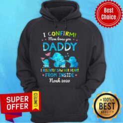 Elephant I Confirm Mom Loves You Daddy I Recently Saw Her Heart From Inside Hoodie