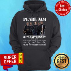 Pearl Jam 30nd Anniversary 1990 2020 Thank You For The Memories Hoodie