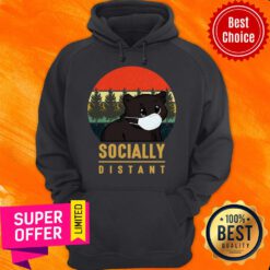Nice Bear Face Mask Socially Distant Hoodie