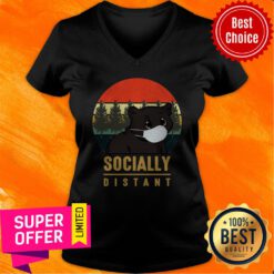 Nice Bear Face Mask Socially Distant V-neck