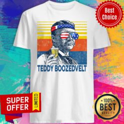 Nice Retro Independence Day Beer Teddy Boozedvelt Shirt