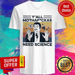 Nice Y’all Mothafuckas Need Science Vintage V-neck