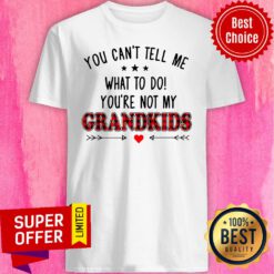 Nice You Can’t Tell Me What To Do You’re Not My Grandkids Shirt