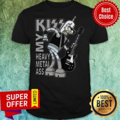 Official Bender Futurama Kiss My Heavy Metal Ass Shirt
