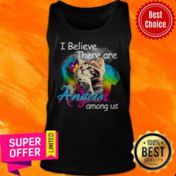 Official Cat I Believe There Are Angels Among Us Tank Top
