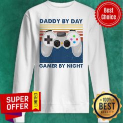 Official Family Daddy By Day Gamer By Night Sweatshirt