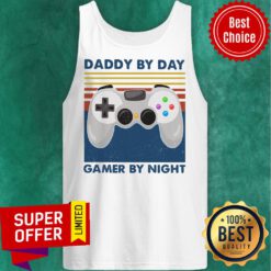 Official Family Daddy By Day Gamer By Night Tank Top