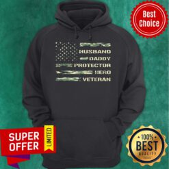 Official Husband Daddy Protector Hero Veteran Hoodie