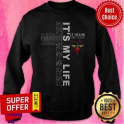Official It’s My Life 37 Years 1983 2020 Bon Jovi Sweatshirt