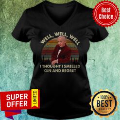 Official Leslie Jordan Well Well Well I Thought I Smelled Gin And Regret V-neck