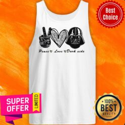 Official Peace Loves Darth Vader Dark Side Tank Top