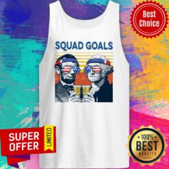 Official Squad Goal American Flag Vintage Tank Top
