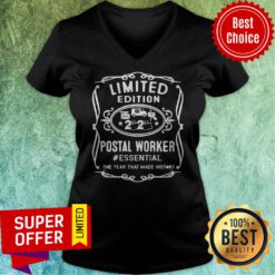 Postal Worker Essential The Year That Made History Coronavirus V-neck