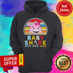 Premium Baby Girl Shark Doo Doo Doo Vintage Hoodie