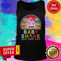 Premium Baby Girl Shark Doo Doo Doo Vintage Tank Top